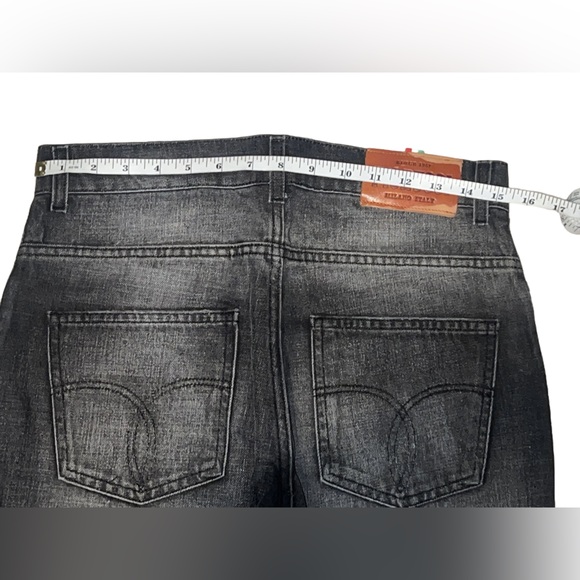 Fiorucci Jeans Mens Black Slim Fit Whiskering Straight Leg Button Fly👖NWT 29 - Picture 6 of 12